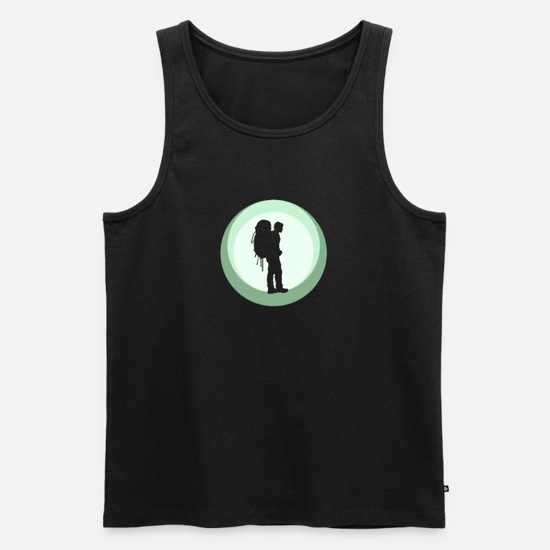 Backpacker Pilger Pilger - Männer Premium Bio Tank Top - undefined