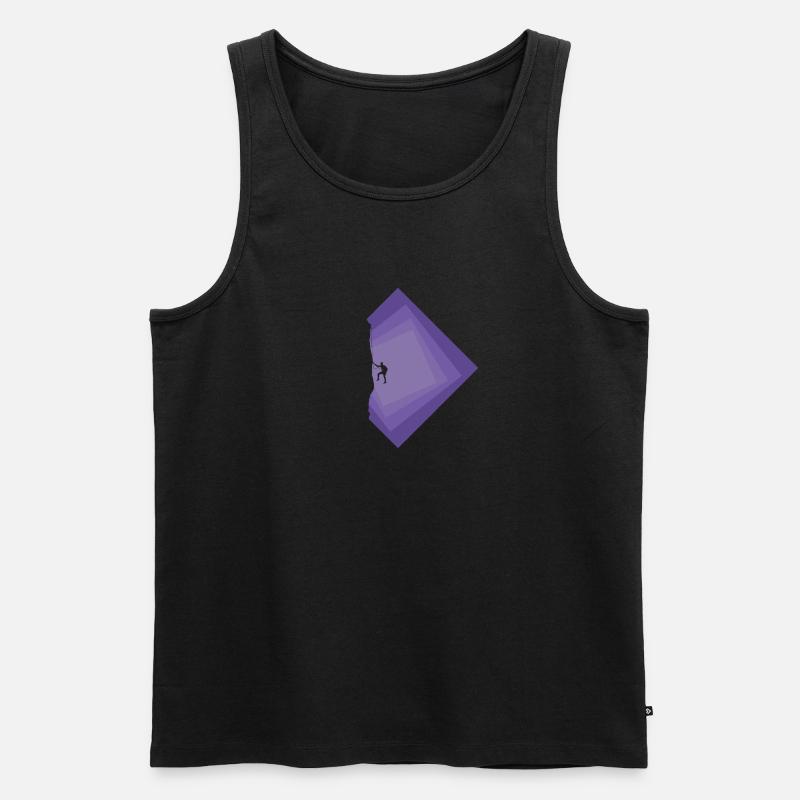 Seilklettern Alpinismus Kletterer - Männer Premium Bio Tank Top - undefined