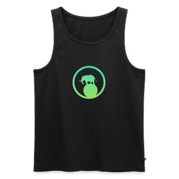 Circus Tent Acrobatics Circus - Men's Premium Organic Tank Top - black - Front - AI Model Male 178 light (178cm)