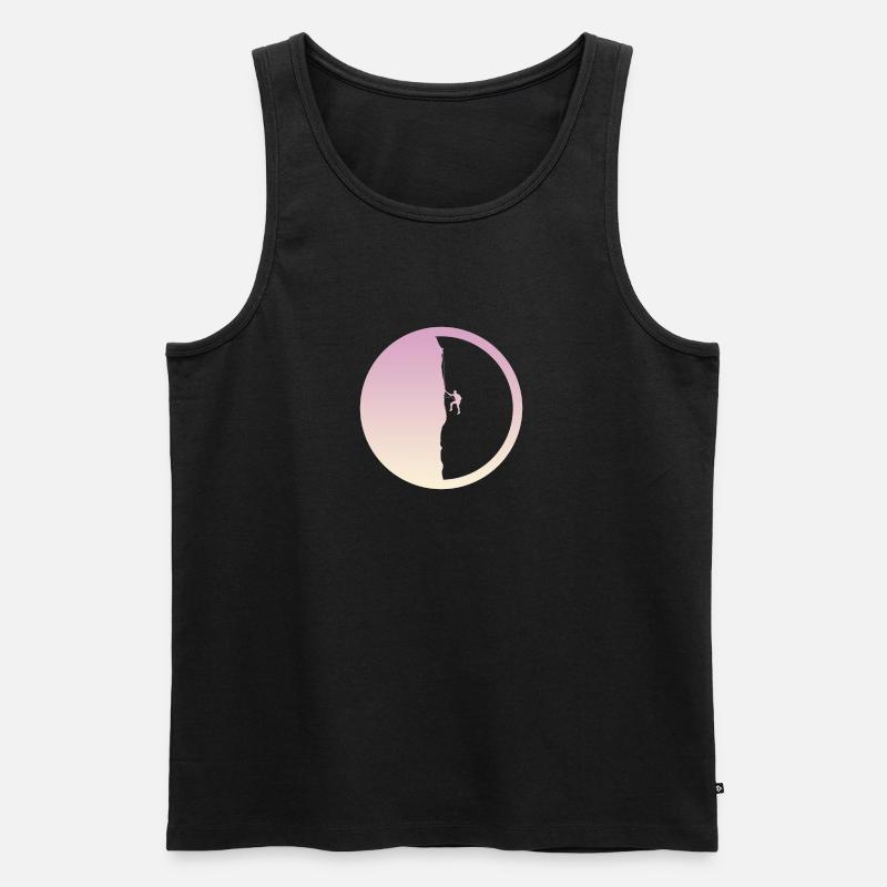 Kletterer Seilklettern Bergsteigen - Männer Premium Bio Tank Top - undefined