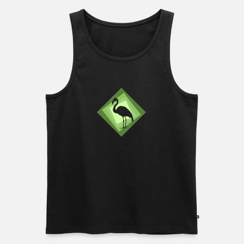 Flamingo Wasservogel Wasservogel - Männer Premium Bio Tank Top - undefined