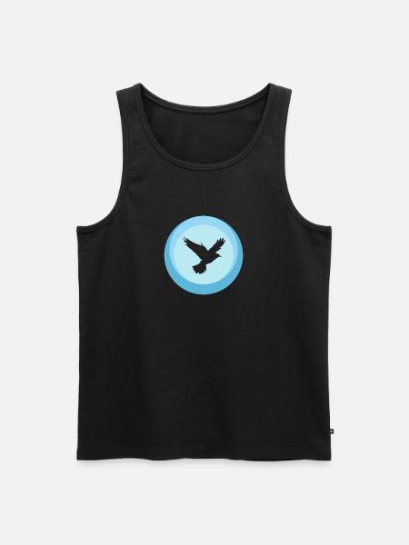 Tier Vogelschwarm Vogel - Männer Premium Bio Tank Top -