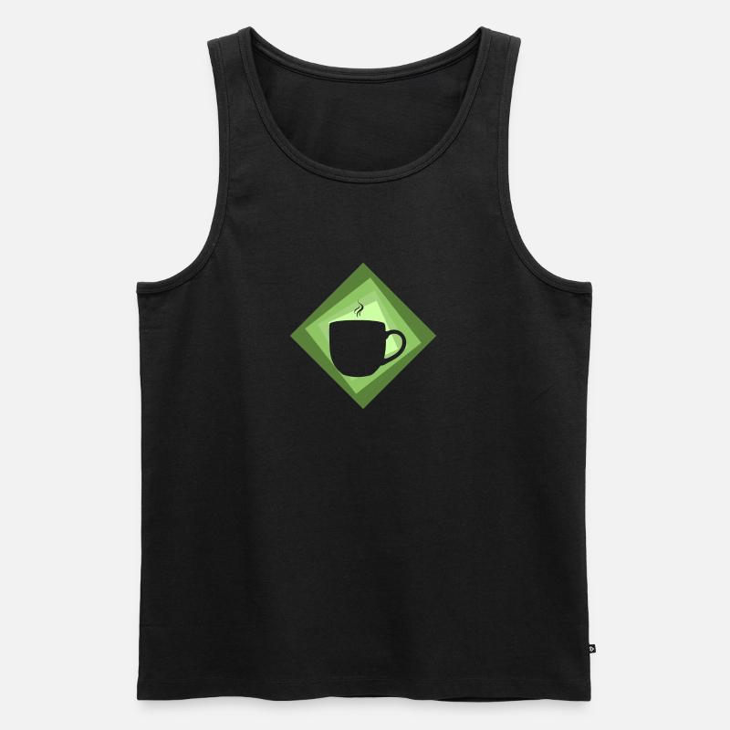 Kaffee Kaffeebohne Koffein - Männer Premium Bio Tank Top - undefined