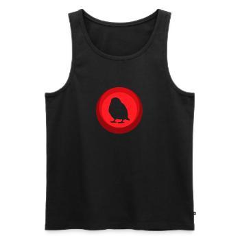 Vogel Wellensittich Vögel - Männer Premium Bio Tank Top - Schwarz - Vorne - AI Model Male 178 light (178cm)