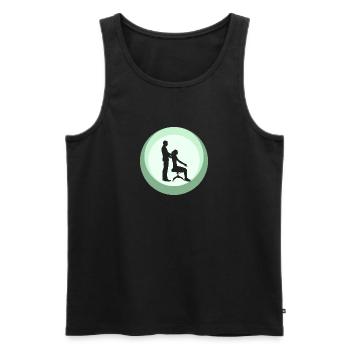 Chiropraktik Mediziner Chiropractor - Männer Premium Bio Tank Top - Schwarz - Vorne - Michal (187cm)