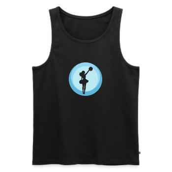 Girlie Pom-pom girl pom-pom girl - Débardeur bio Premium Homme - noir - Devant - AI Model Male 178 light (178cm)