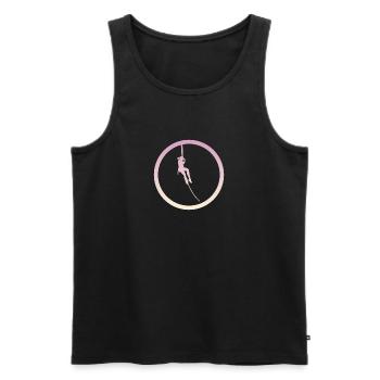 Klettern Felsklettern Alpinist - Männer Premium Bio Tank Top - Schwarz - Vorne - Michal (187cm)