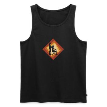 Chiropraktiker Chiropractor Chiropraktik - Männer Premium Bio Tank Top - Schwarz - Vorne - Michal (187cm)