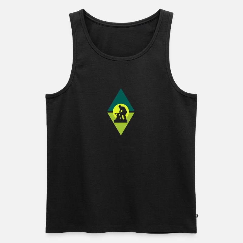 Blacksmith Reshape Blacksmith - Men's Premium Organic Tank Top - undefined