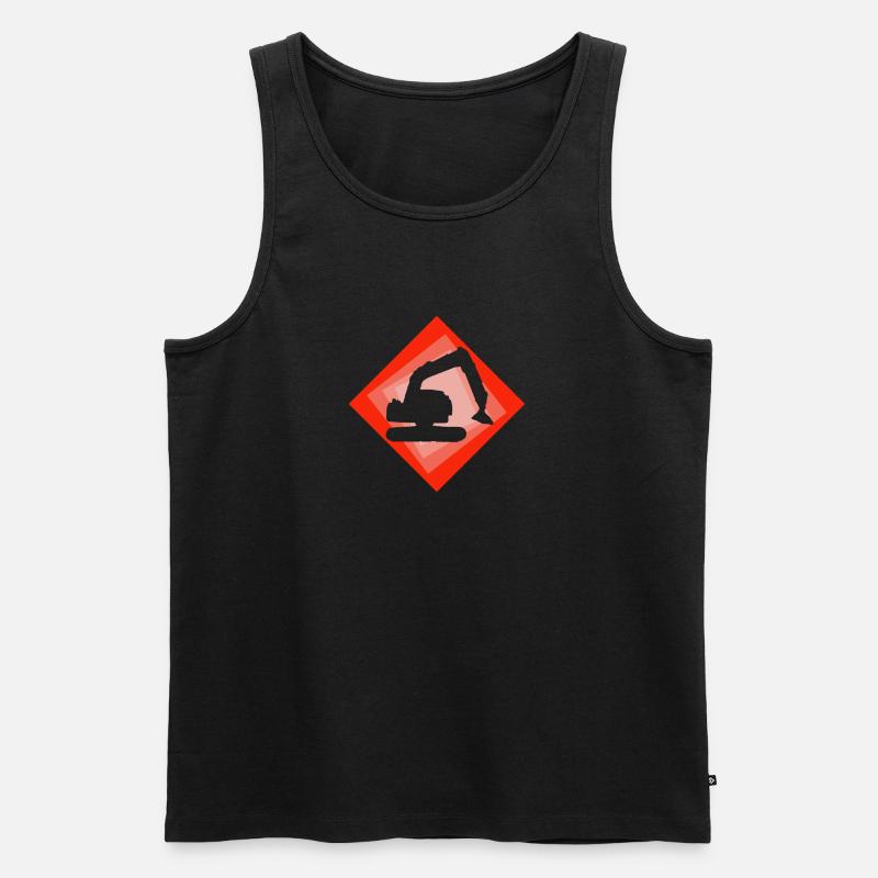 Bagger Hausbau Bagger - Männer Premium Bio Tank Top - undefined