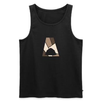 Camping Camping Pfadfinder - Männer Premium Bio Tank Top - Schwarz - Vorne - Michal (187cm)