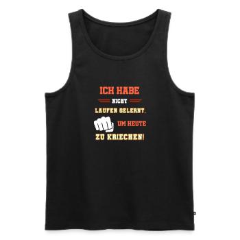 Coole Sprüche, patrioten Sprüche cooler spruch - Männer Premium Bio Tank Top - Schwarz - Vorne - Michal (187cm)