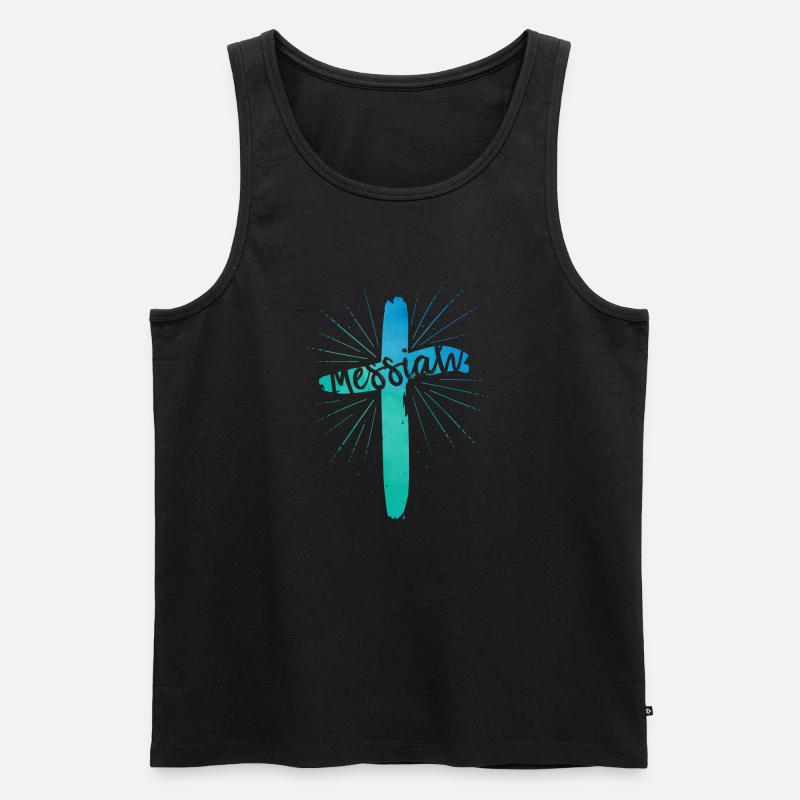 Messiah - Männer Premium Bio Tank Top - Schwarz