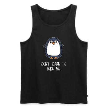 Antarctica Animal Cute Penguin Seabird Statement - Men's Premium Organic Tank Top - black - Front - Michal (187cm)