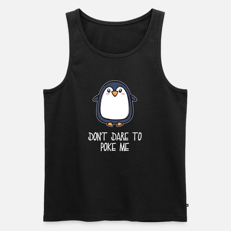 Antarktis Tier süß Pinguin Seevogel Statement - Männer Premium Bio Tank Top - Schwarz