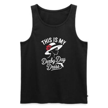 Derby Day Elegant Hat Design - Men's Premium Organic Tank Top - black - Front - Michal (187cm)