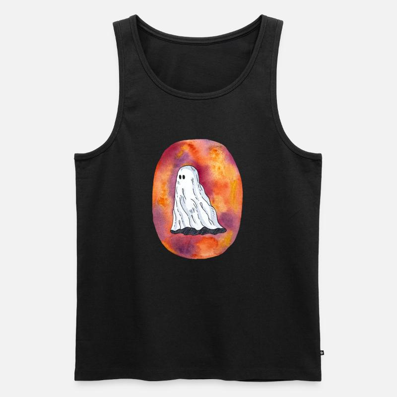 Geist in feurigen Farben - Männer Premium Bio Tank Top - Schwarz