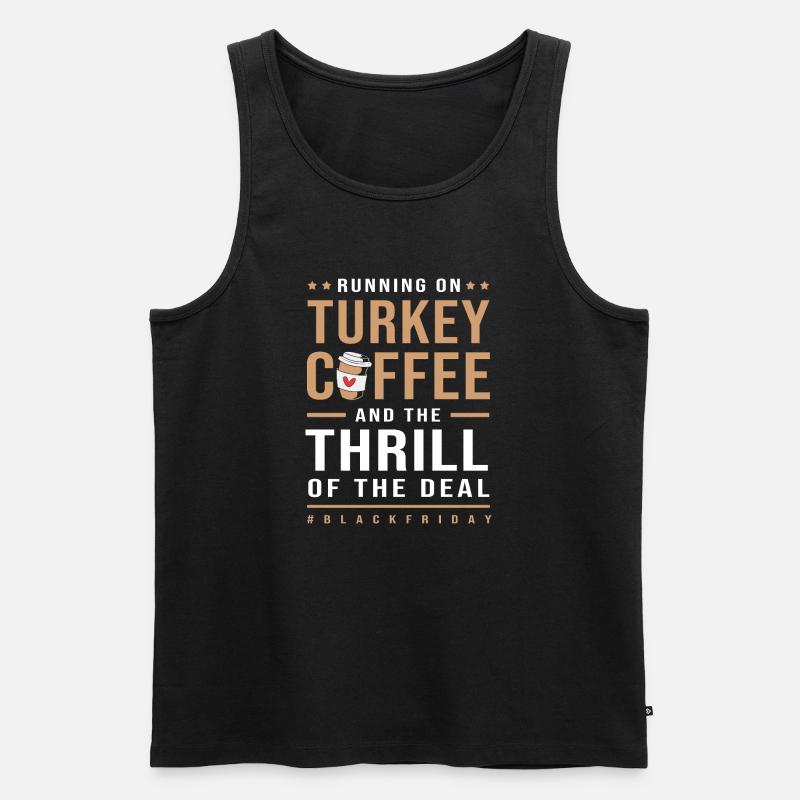 Black Friday Kaufrausch - Männer Premium Bio Tank Top - Schwarz