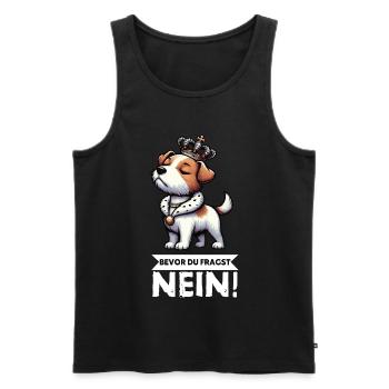 Before You Ask Jack Russel Terrier Jackie Terrier - Men's Premium Organic Tank Top - black - Front - Michal (187cm)