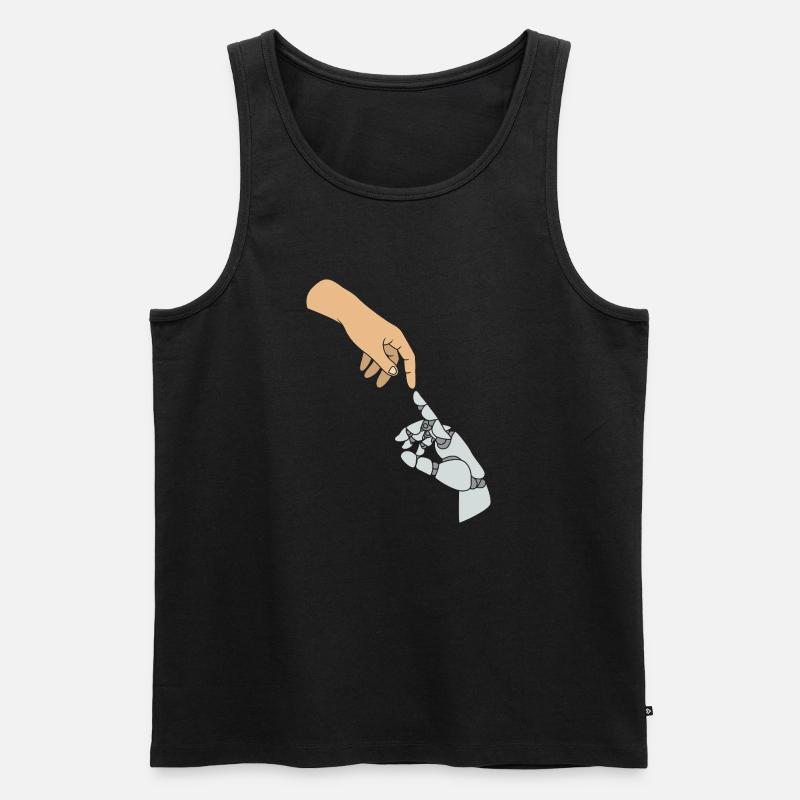 GPT Künstliche Intelligenz - Männer Premium Bio Tank Top - Schwarz