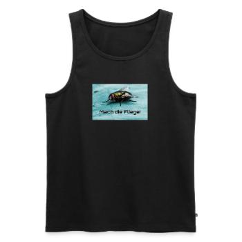 Bow tie motif: Make the bow tie! - Men's Premium Organic Tank Top - black - Front - AI Model Male 178 light (178cm)