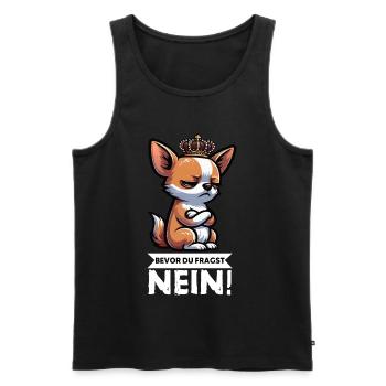 Avant que tu ne demandes, pas de propriétaire de chihuahua chihuahua - Débardeur bio Premium Homme - noir - Devant - Michal (187cm)