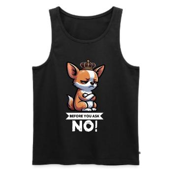 Avant de demander Chihuahua Chihuahuabesitzer Chi - Débardeur bio Premium Homme - noir - Devant - Michal (187cm)