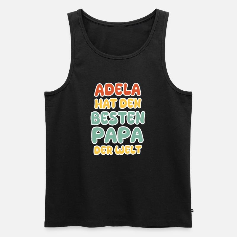 Adela - Männer Premium Bio Tank Top - Schwarz