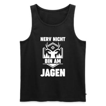 Nerv Nicht Bin Am Jagen - Männer Premium Bio Tank Top - Schwarz - Vorne - AI Model Male 178 light (178cm)