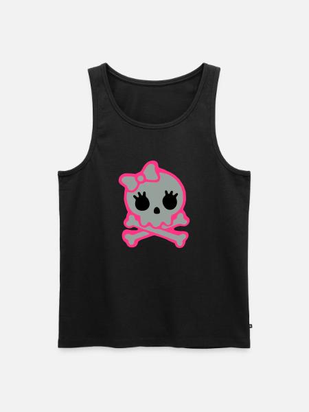 skull - Männer Premium Bio Tank Top - Schwarz