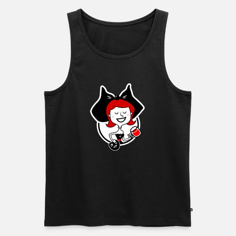 Alsatian - Männer Premium Bio Tank Top - Schwarz