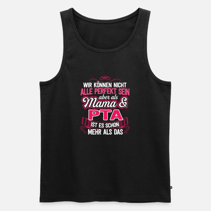 PTA - Mama - Männer Premium Bio Tank Top - Schwarz