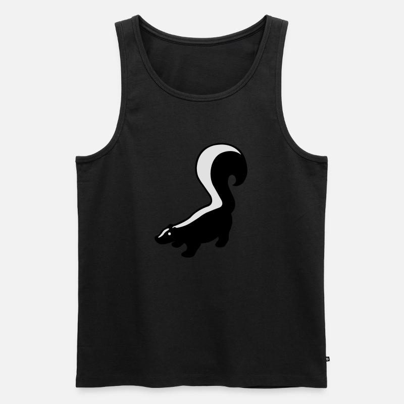 Stinktier - Männer Premium Bio Tank Top - Schwarz