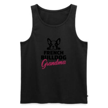 Français Bouledogue - Débardeur bio Premium Homme - noir - Devant - Michal (187cm)