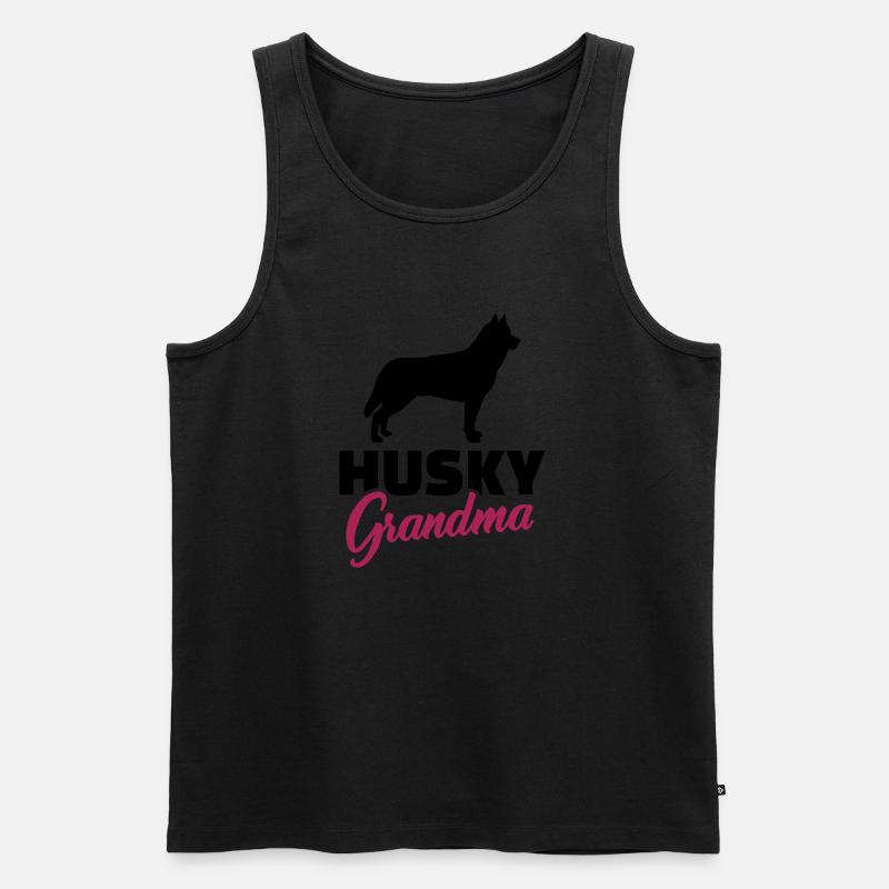 Husky - Männer Premium Bio Tank Top - Schwarz
