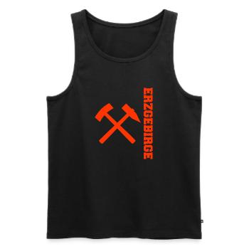 Erzgebirge Bergbau - Männer Premium Bio Tank Top - Schwarz - Vorne - Michal (187cm)