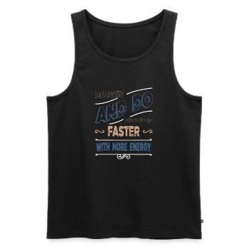 quote birthday present coffeebean milk office mug - Männer Premium Bio Tank Top - Schwarz - Vorne - Michal (187cm)