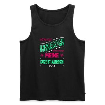 witzig spruch seekatze bday perserkatze lustig - Männer Premium Bio Tank Top - Schwarz - Vorne - Michal (187cm)