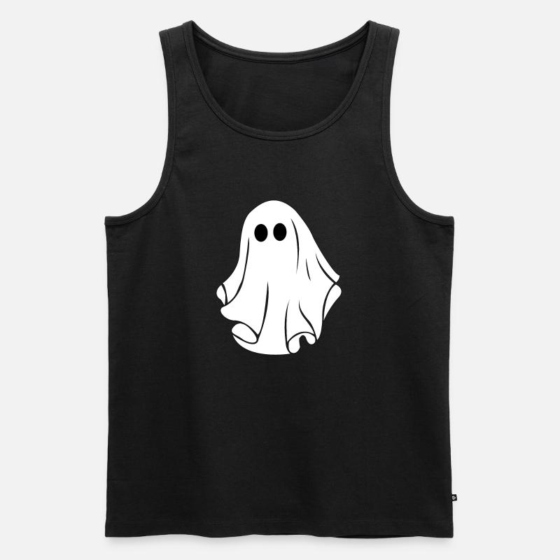 GHOST BOO... - Männer Premium Bio Tank Top - Schwarz