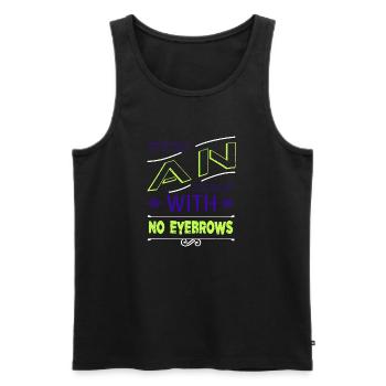 electrician bib engineer electricians retired - Männer Premium Bio Tank Top - Schwarz - Vorne - AI Model Male 178 light (178cm)
