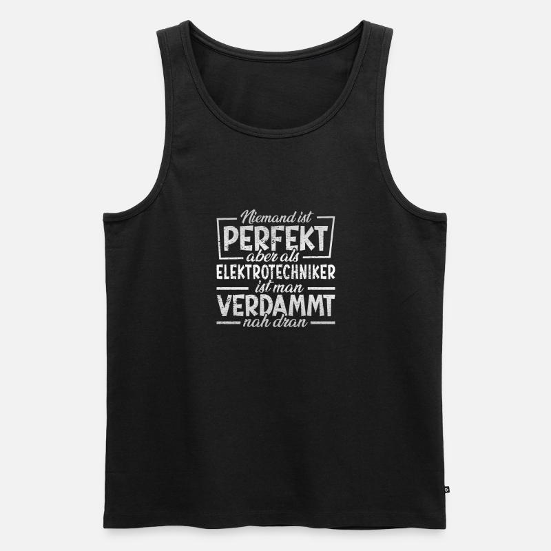 Elektrotechniker - Männer Premium Bio Tank Top - Schwarz