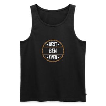 Best Ben Ever Vorname Name Geschenk - Männer Premium Bio Tank Top - Schwarz - Vorne - Michal (187cm)