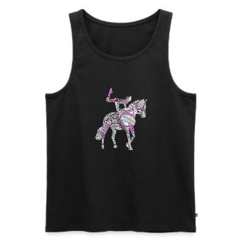 Voltigieren - Männer Premium Bio Tank Top - Schwarz - Vorne - AI Model Male 178 light (178cm)