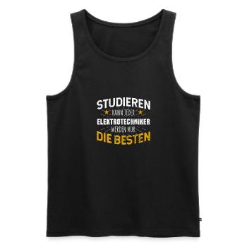 Elektrotechniker - Männer Premium Bio Tank Top - Schwarz - Vorne - AI Model Male 178 light (178cm)