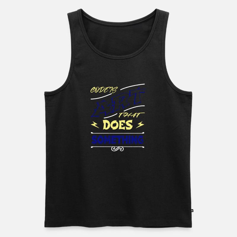 computer language - Männer Premium Bio Tank Top - Schwarz