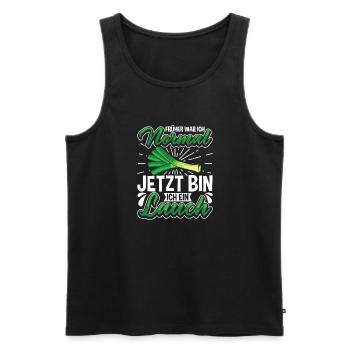 Lauch Kostüm Bodybuilding Satire Gym Jga - Männer Premium Bio Tank Top - Schwarz - Vorne - Michal (187cm)