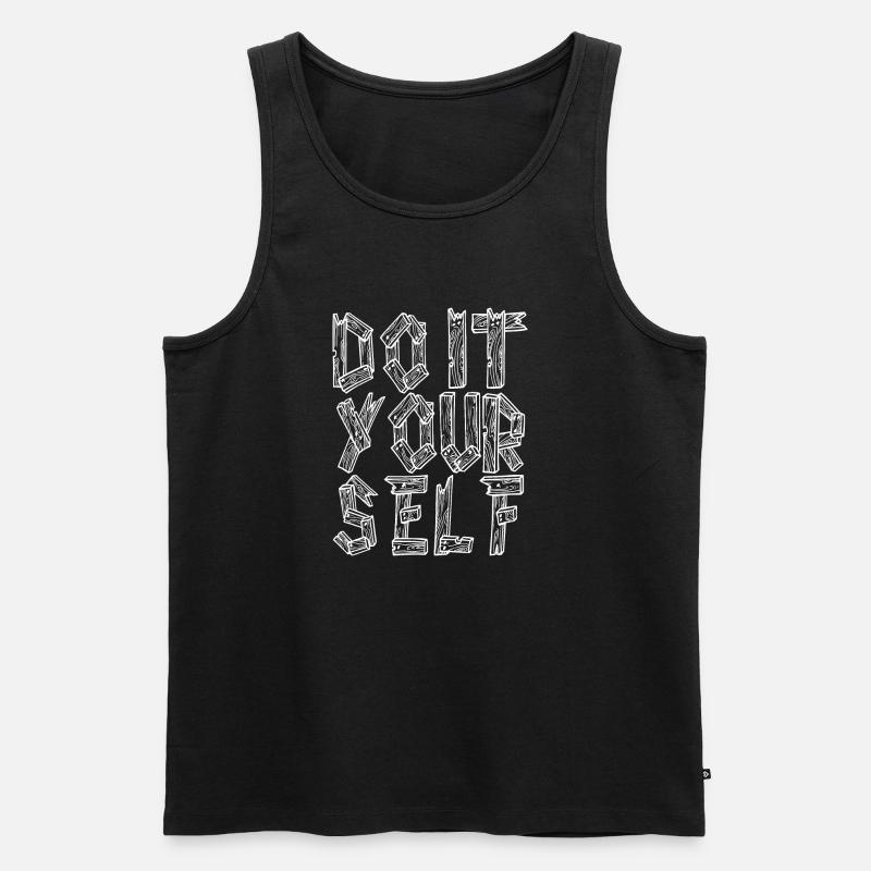 Do It Yourself - Männer Premium Bio Tank Top - Schwarz