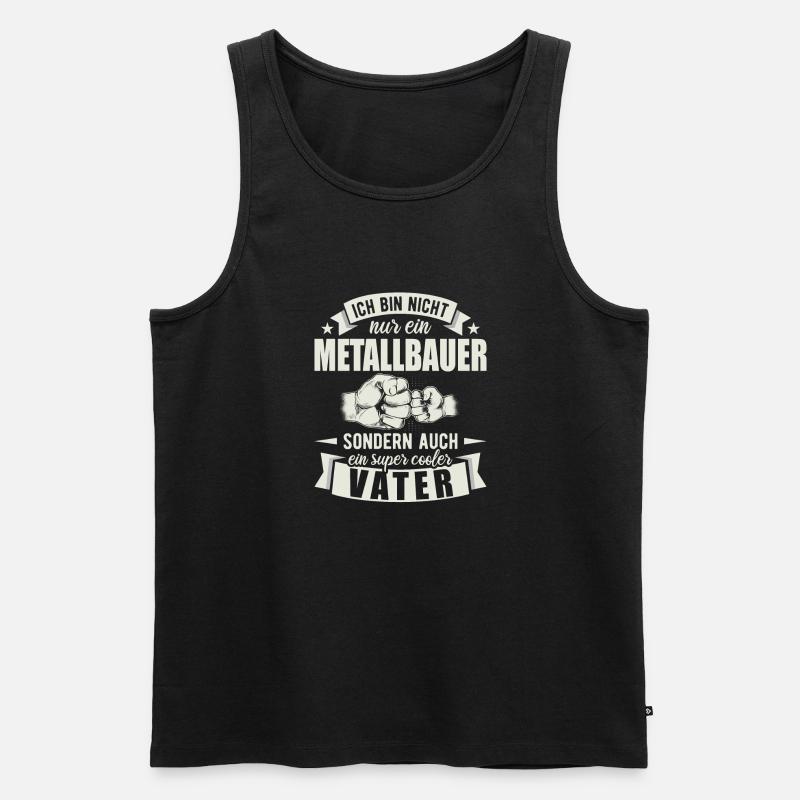 Metallbauer - Männer Premium Bio Tank Top - Schwarz