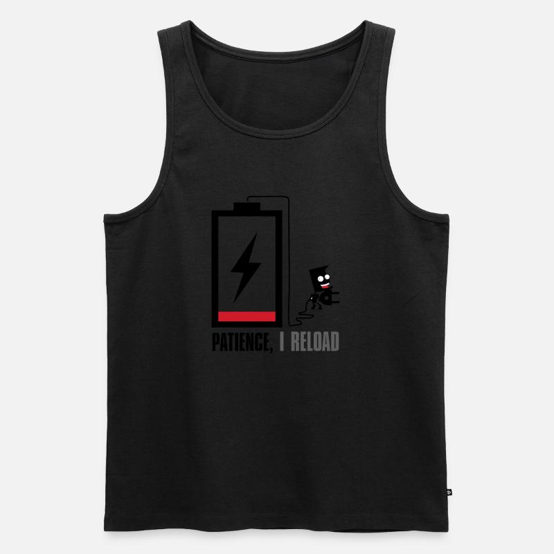 Geduld, ich lade nach... - Männer Premium Bio Tank Top - Schwarz