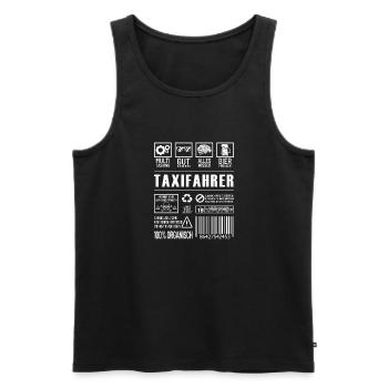 Taxifahrer Lustiger Beruf Spruch Taxi Auto - Männer Premium Bio Tank Top - Schwarz - Vorne - AI Model Male 178 light (178cm)